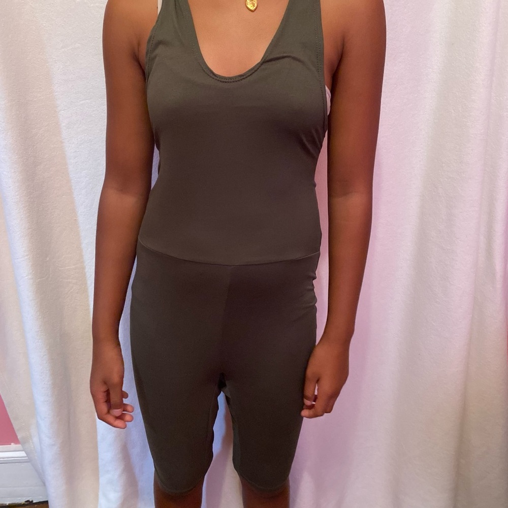 Fashion Nova Green Olive Jumpsuit